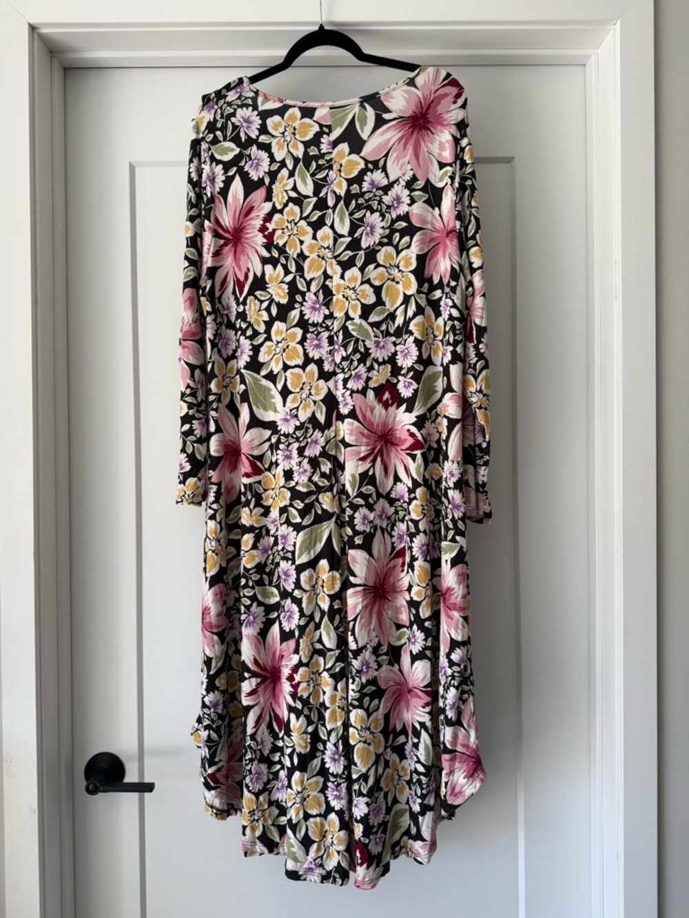 NWOT-Floral Long-Sleeve Stretch Tunic Dress SZ 3X Boutique - Picture 2 of 8